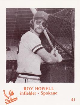 1974 Caruso Spokane Indians #41 Roy Howell Front
