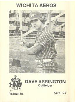 1974 Caruso/One Day Film Wichita Aeros #122 Dave Arrington Front