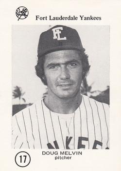1975 Sussman Fort Lauderdale Yankees #17 Doug Melvin Front