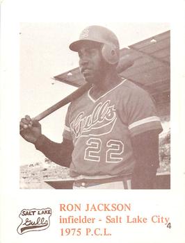 1975 Caruso Salt Lake City Gulls #4 Ron Jackson Front