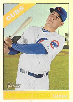 2015 Topps Heritage - Chrome Retail Foil #THC-110 Anthony Rizzo Front