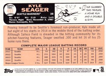 2015 Topps Heritage - Chrome Retail Foil #THC-493 Kyle Seager Back