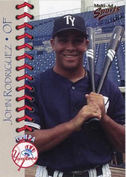 1999 Multi-Ad Tampa Yankees Update #29 John Rodriguez Front
