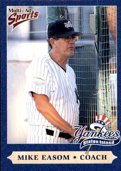 1999 Multi-Ad Staten Island Yankees #3 Mike Easom Front