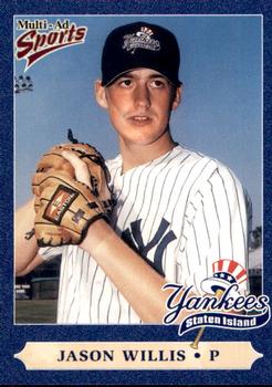 1999 Multi-Ad Staten Island Yankees #31 Jason Willis Front
