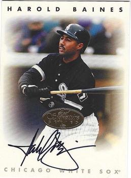 1996 Leaf Signature Series - Autographs Gold #NNO Harold Baines Front
