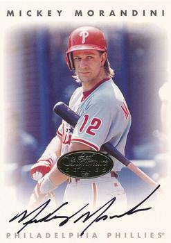 1996 Leaf Signature Series - Autographs Gold #NNO Mickey Morandini Front