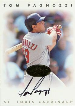 1996 Leaf Signature Series - Autographs Gold #NNO Tom Pagnozzi Front