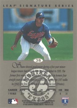 1996 Leaf Signature Series - Autographs Silver #NNO Shane Andrews Back