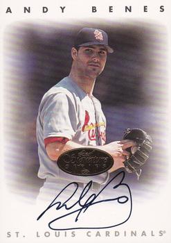 1996 Leaf Signature Series - Autographs Silver #NNO Andy Benes Front