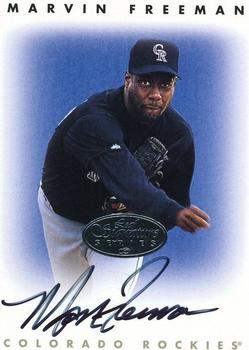 1996 Leaf Signature Series - Autographs Silver #NNO Marvin Freeman Front
