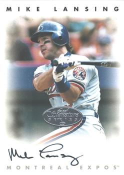 1996 Leaf Signature Series - Autographs Silver #NNO Mike Lansing Front