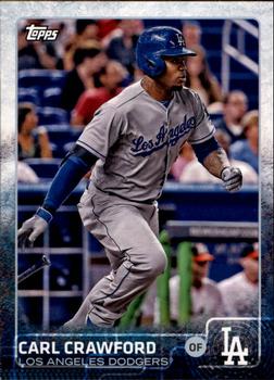 2015 Topps Los Angeles Dodgers #LAD7 Carl Crawford Front