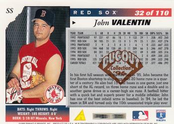 1996 Score - Dugout Collection (Series One) #32 John Valentin Back
