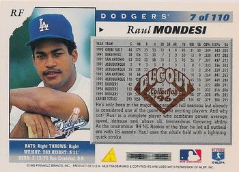 1996 Score - Dugout Collection Artist's Proofs (Series One) #7 Raul Mondesi Back