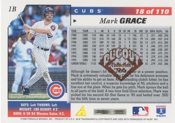 1996 Score - Dugout Collection Artist's Proofs (Series One) #18 Mark Grace Back