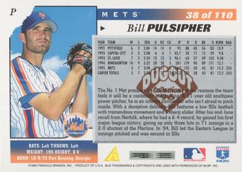 1996 Score - Dugout Collection Artist's Proofs (Series One) #38 Bill Pulsipher Back