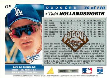 1996 Score - Dugout Collection Artist's Proofs (Series One) #76 Todd Hollandsworth Back