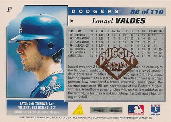 1996 Score - Dugout Collection Artist's Proofs (Series One) #86 Ismael Valdes Back