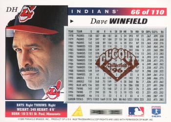 1996 Score - Dugout Collection Artist's Proofs (Series One) #66 Dave Winfield Back