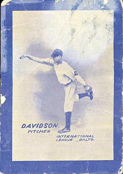1914 Baltimore News Baltimore Orioles/Terrapins #NNO Albert Davidson Front
