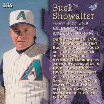 1996 Stadium Club - Silver #356 Buck Showalter Back