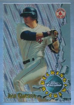 1996 Topps Chrome - Wrecking Crew Refractor #WC4 Jose Canseco Front