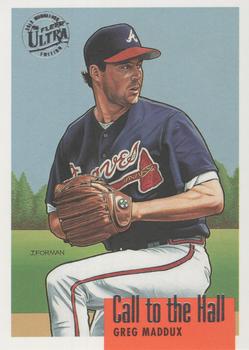 1996 Ultra - Call to the Hall Gold Medallion #5 Greg Maddux Front
