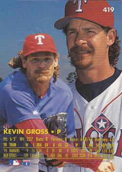 1996 Ultra - Gold Medallion #419 Kevin Gross Back