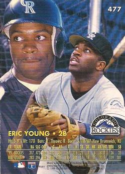 1996 Ultra - Gold Medallion #477 Eric Young Back