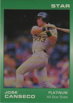 1989 Star Platinum #4 Jose Canseco Front