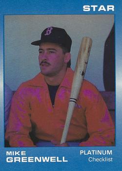 1989 Star Platinum #11 Mike Greenwell Front