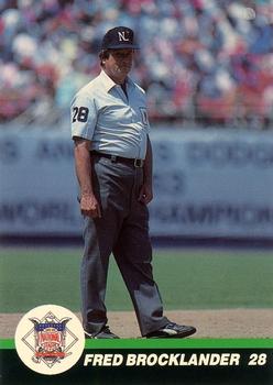 1989 T&M Sports Umpires #36 Fred Brocklander Front