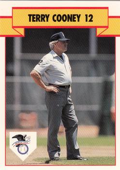 1990 T&M Sports Umpires #18 Terry Cooney Front