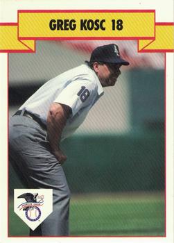 1990 T&M Sports Umpires #22 Greg Kosc Front