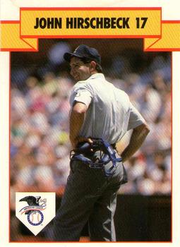 1990 T&M Sports Umpires #46 John Hirschbeck Front