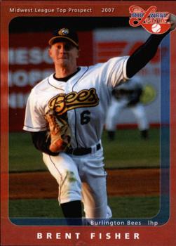 2007 Grandstand Midwest League Top Prospects #NNO Brent Fisher Front