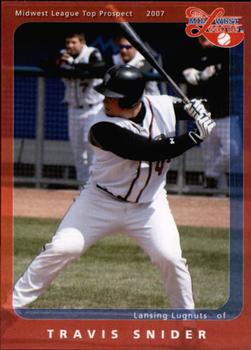 2007 Grandstand Midwest League Top Prospects #NNO Travis Snider Front