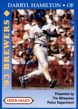 1993 Milwaukee Brewers Police #NNO Darryl Hamilton Front