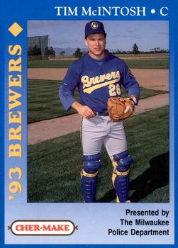 1993 Milwaukee Brewers Police #NNO Tim McIntosh Front
