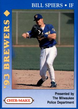 1993 Milwaukee Brewers Police #NNO Bill Spiers Front