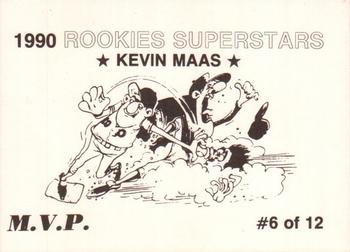 1990 M.V.P. Rookies Superstars Set of 12 (unlicensed) #6 Kevin Maas Back