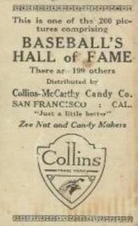 1917 Collins-McCarthy (E135) #55 Chick Gandil Back