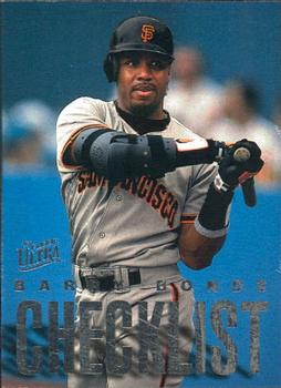 1997 Ultra - Checklists (Series One) #2 Barry Bonds Front