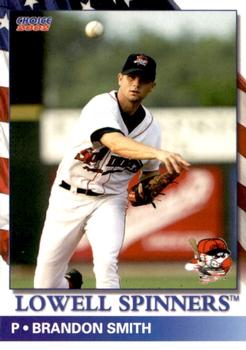 2002 Choice Lowell Spinners #01 Brandon Smith Front