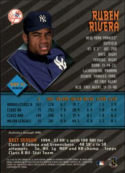 1997 Bowman - Bowman's Best Preview Refractors #BBP 14 Ruben Rivera Back
