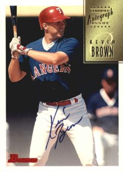1997 Bowman - Certified Autographs Black Ink #CA8 Kevin Brown Front