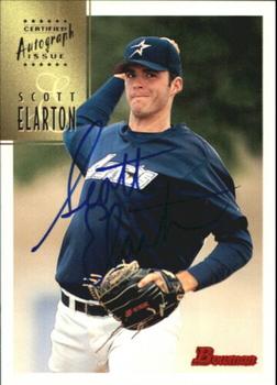 1997 Bowman - Certified Autographs Blue Ink #CA22 Scott Elarton Front