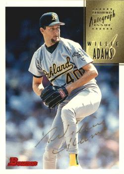 1997 Bowman - Certified Autographs Gold Ink #CA3 Willie Adams Front