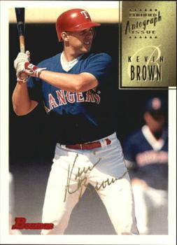 1997 Bowman - Certified Autographs Gold Ink #CA8 Kevin Brown Front